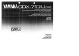 Yamaha CDX-710U Bruksanvisning
