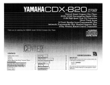 Yamaha CDX-820 Bruksanvisning