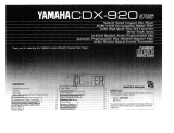 Yamaha CDX-920 Bruksanvisning