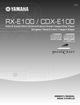 Yamaha RX-E100 Användarmanual