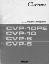 Yamaha CVP-8 Bruksanvisning