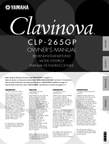 Yamaha Clavinova CLP-265GP Bruksanvisning