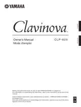 Yamaha CLP- 625 Clavinova Bruksanvisning