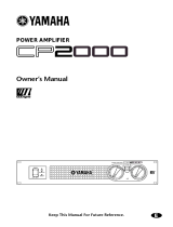 Yamaha CP2000 Användarmanual