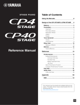 Yamaha CP4 Användarmanual