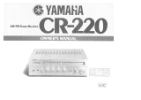 Yamaha CR-220 Bruksanvisning