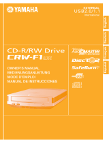Yamaha CRW-F1UX Användarmanual