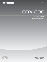 Yamaha CRX-330 Användarmanual