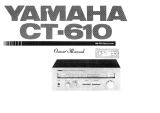 Yamaha CT-610 Bruksanvisning