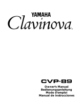Yamaha CVP-89 Användarmanual