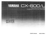 Yamaha CX-600/U Bruksanvisning