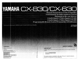 Yamaha CX-630 Bruksanvisning