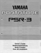 Yamaha Portatone PSR-3 Bruksanvisning