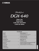 Yamaha DGX-640 Datablad