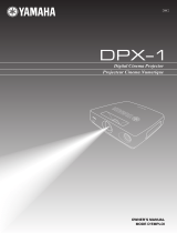 Yamaha DPX-1 Bruksanvisning
