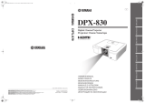 Yamaha Projector DPX-830 Användarmanual
