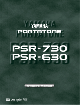 Yamaha PSR-730 Användarmanual