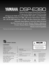 Yamaha DSP-E390 Bruksanvisning