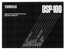 Yamaha DSP-100 Bruksanvisning