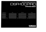 Yamaha DSR-100PRO Bruksanvisning