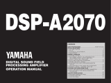 Yamaha DSP-A2070 Bruksanvisning
