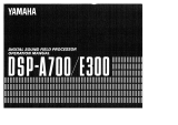 Yamaha DSP-A700 Bruksanvisning