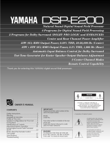 Yamaha DSP-E200 Bruksanvisning