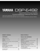 Yamaha DSP-E492 Användarmanual