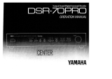 Yamaha DSR-70PRO Bruksanvisning