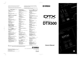 Yamaha DTX500K Bruksanvisning