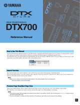 Yamaha DTX700 Användarmanual
