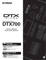 Yamaha DTX700 Bruksanvisning