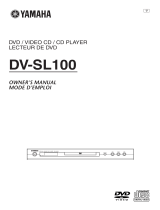 Yamaha DV-SL100 Användarmanual