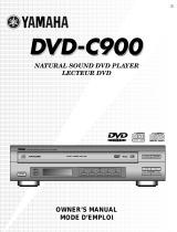 Yamaha DVD-C900 Användarmanual