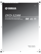 Yamaha DVD-S2300 Användarmanual
