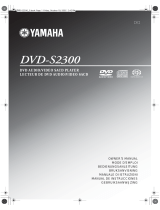 Yamaha DVD-S2300 Bruksanvisning