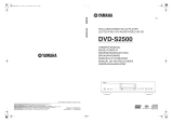 Yamaha DVD-S2500 Bruksanvisning
