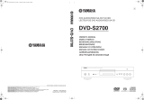 Yamaha DVD-S2700 Användarmanual
