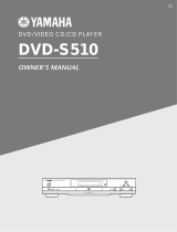 Yamaha DVD-S510 Användarmanual
