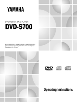 Yamaha DVD-S700 Bruksanvisning