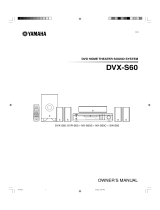 Yamaha DVXS60 Användarmanual