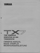 Yamaha TX7 Användarmanual