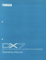 Yamaha DX7 Bruksanvisning