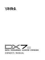 Yamaha DX7s Användarmanual