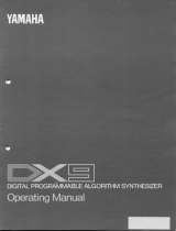 Yamaha DX9 Bruksanvisning