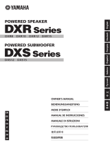 Yamaha DXR15 Bruksanvisning