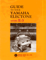 Yamaha E-3 Bruksanvisning