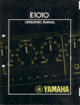 Yamaha E1010 Bruksanvisning