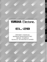 Yamaha EL-28 Bruksanvisning