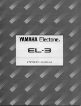 Yamaha EL-3 Bruksanvisning